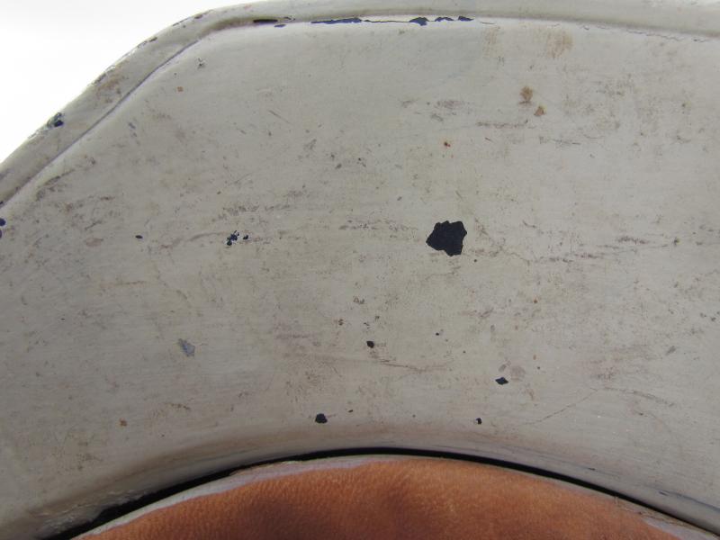 Original Steel Air Raid Gladiator Helmet Used by THW