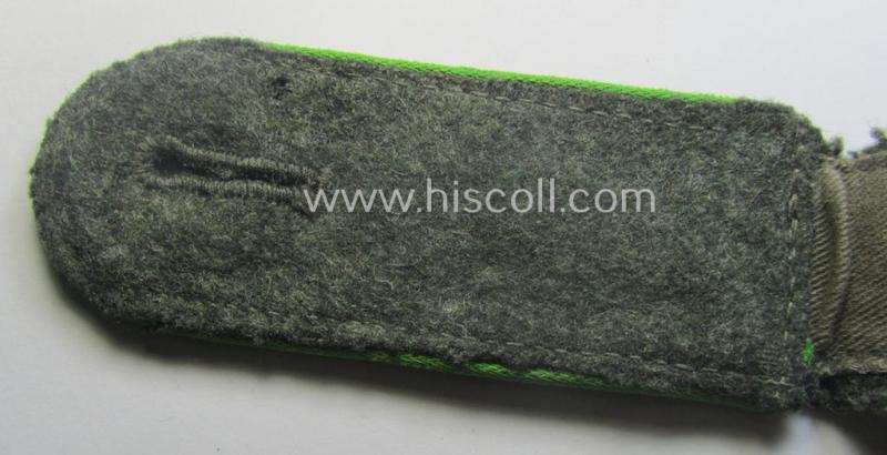 Single - but nevertheless scarcely found! - WH (Heeres) (I deem) mid-war period- (ie. 'M43'-pattern-) EM-type shoulderstrap as was intended for usage by a: 'Soldat der Panzer-Grenadier-Trpn.'