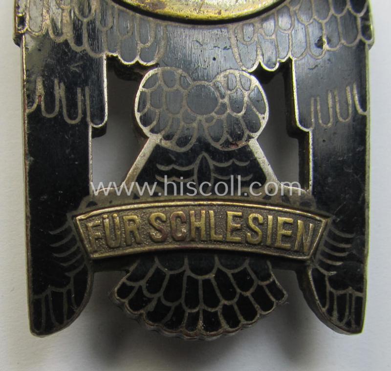 Superb - and not that easily found! - 'Schlesisches Bewährungsabzeichen der I. Stufe ohne Schwerter' (being an unmarked- and I deem 'Extra Qualität'-example, as was produced by an unidentified maker)