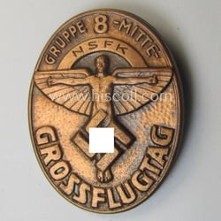 Attractive, reddish-bronze-toned N.S.F.K.-related day-badge (ie. 'tinnie') being a...