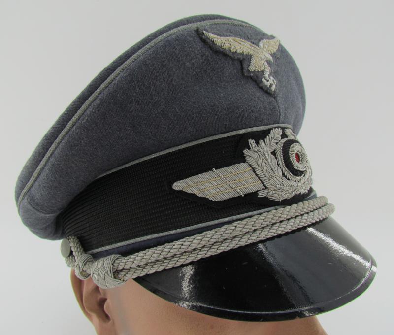 Luftwaffe Officer Visor cap ‘Schirmmütze’ by Erel ( Rare )