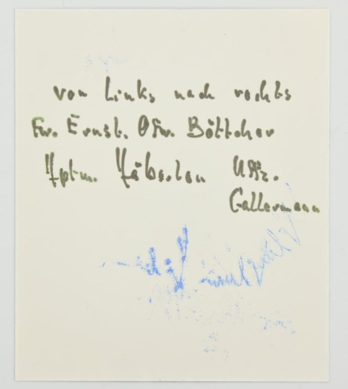 Signature of Luftwaffe KC Recipient 'Klaus Häberlen'