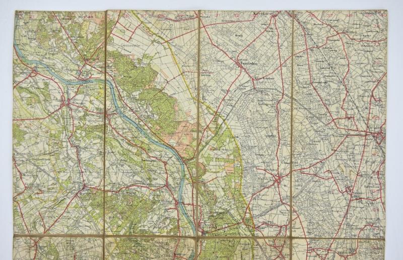 Dutch WW2 Mapcard 1937 of Venlo 'Limburgse Jagers'