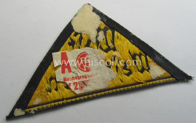 'HJ' ('Hitlerjugend') district-triangle (ie. 'Gebietsdreieck') entitled: 'West Westfalen'