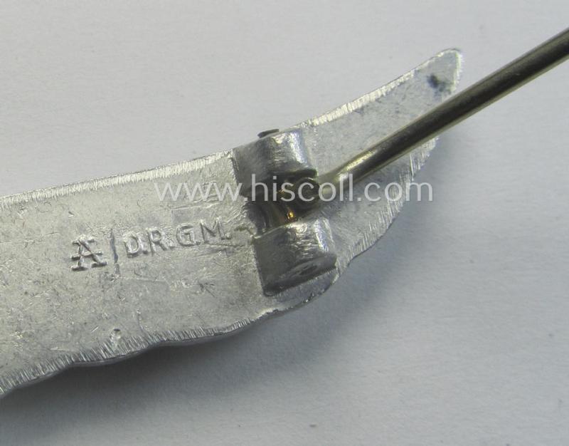 WH (LW) aluminium-based: 'Brustadler für Sommerrock' (being a neatly maker- ie. 'A'- or: 'Assmann'-marked specimen)