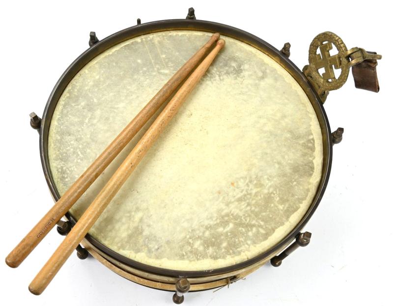 German NSDAP/SA Drum with Hanger and Sticks