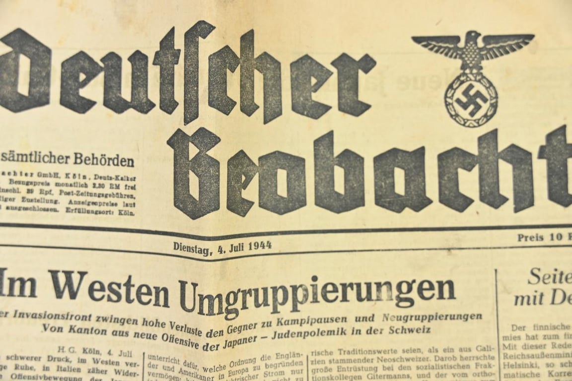 German Newspaper "Westdeutsche Beobachter" 4 July 1944
