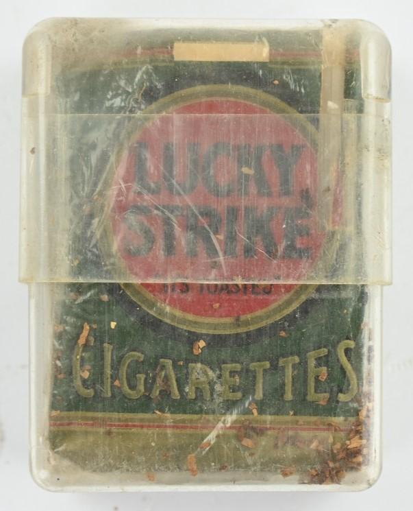 US WW2 Package of Lucky Strike Cigarets with Case