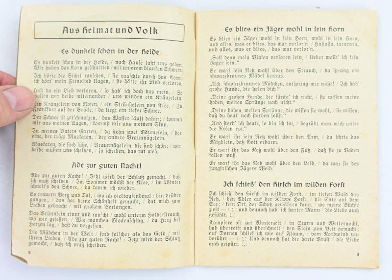 German Third Reich NSDAP Songbook