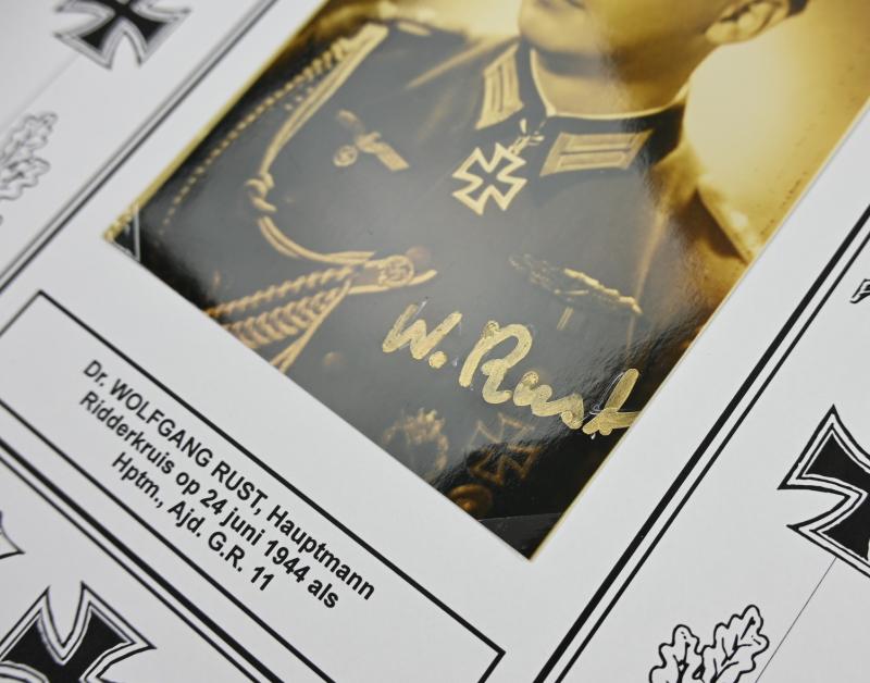 Signature of Wehrmacht KC&OLC Recipient 'Dr.Jur. Wolfgang Rust'