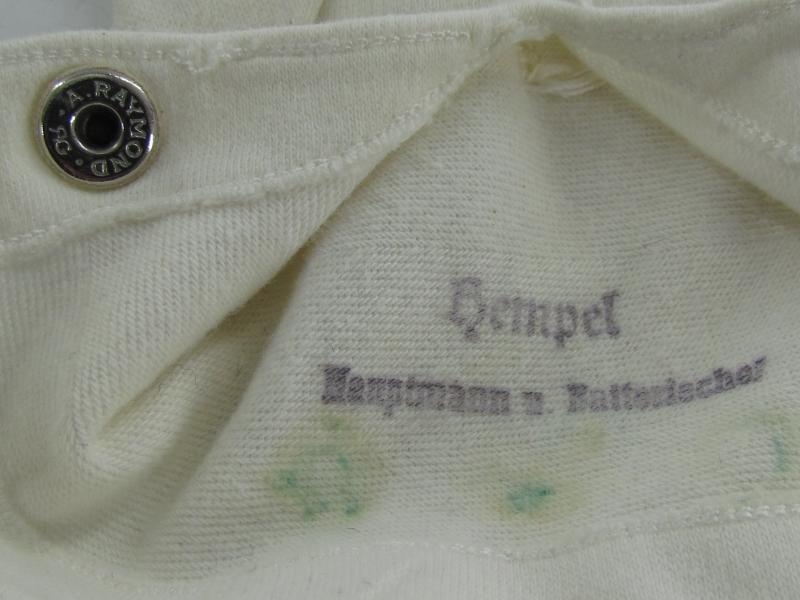 WH/SS Officer white Dress Gloves ....Named