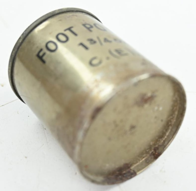 British WW2 Footpowder Bottle