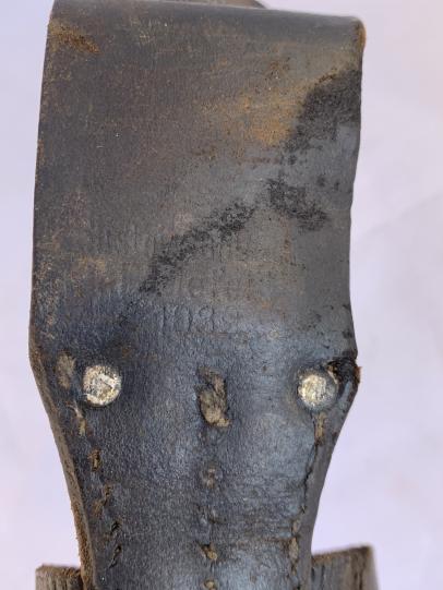 K98 Combat Bayonet with Leather Frog -matching numbers-