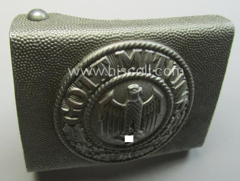 WH (Heeres) 'standard'-pattern, aluminium-based (dress- ie. 'Ausgeh'-pattern) belt-buckle