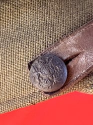 BRITISH WWII WILTSHIRE REGIMENT OFFICERS VISOR CAP, BELT...