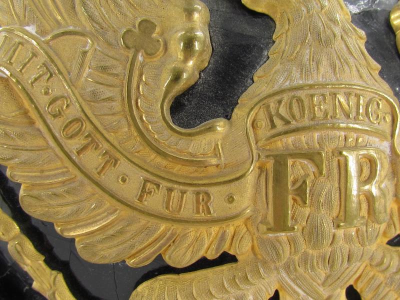 German officers spike helmet ( Pickelhaube ) Artillery Franco-Prussian war