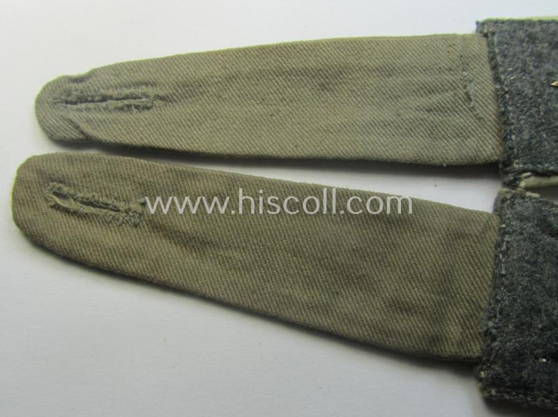 Pair of early-period- (ie. 'Reichswehr'), WH (Heeres) 'cyphered' (and pointed-styled!) NCO-type shoulderstraps as was specifically intended for a: 'Feldwebel des Infanterie-Rgts. 11'