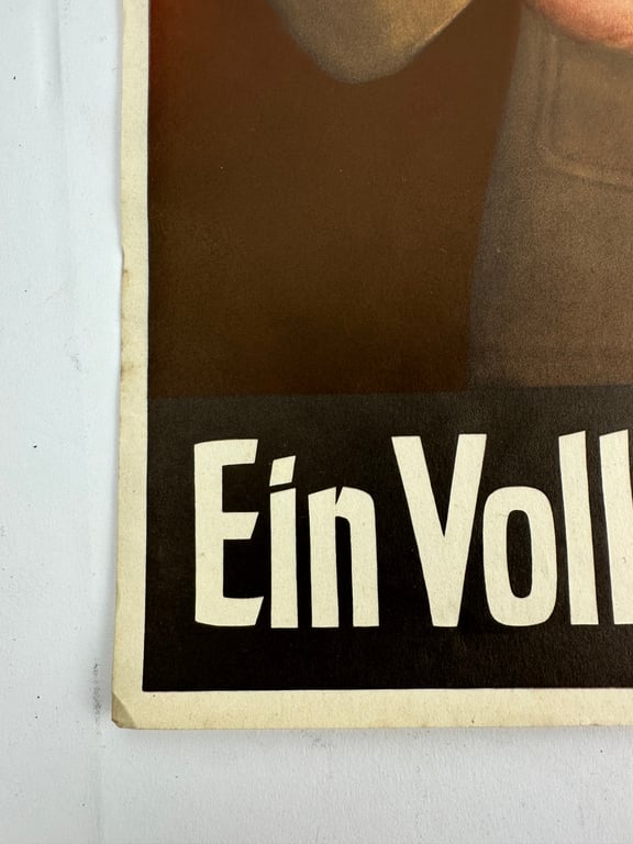 WW2 German "Ein Volk, ein Reich, ein Führer!" Propaganda Poster