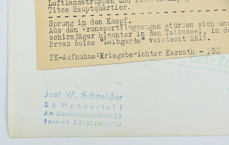 German LW Pressphoto 'Tito'