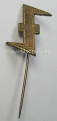 Dutch NSB-party-related: 'Wolfshook'-lapel-pin (as issued to show support...