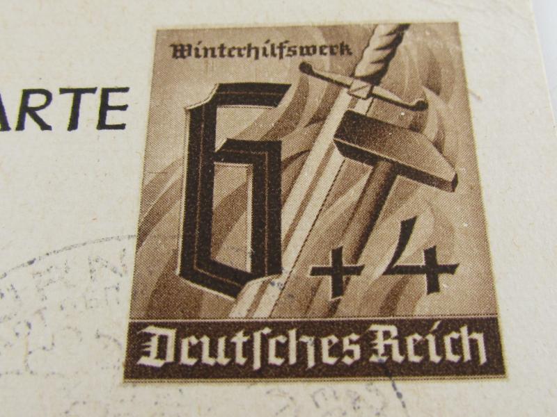 (Postcard) Winterhilfswerk (WHW) Kämpfen Arbeiten Opfern