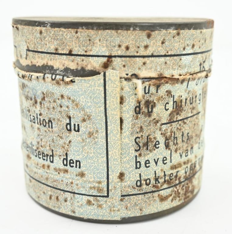 Belgian WW1 First Aid Gauze Tin Can