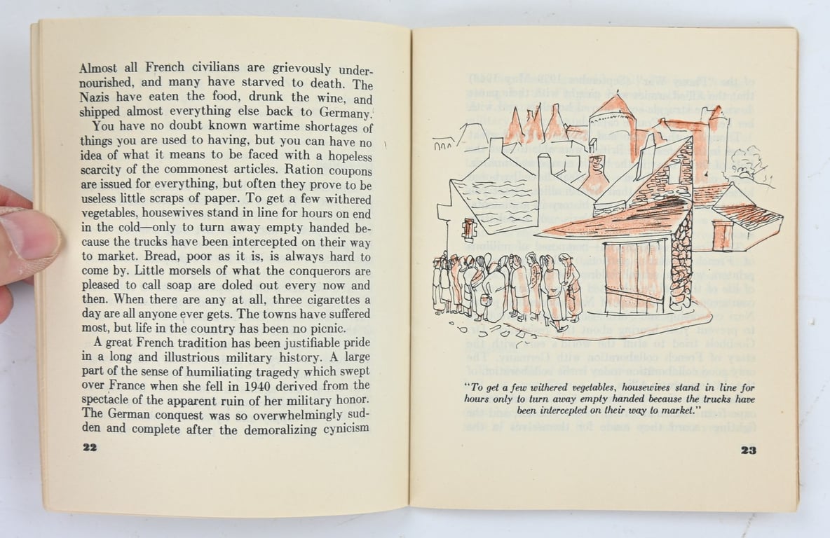 US WW2 Pocket Guide for France.