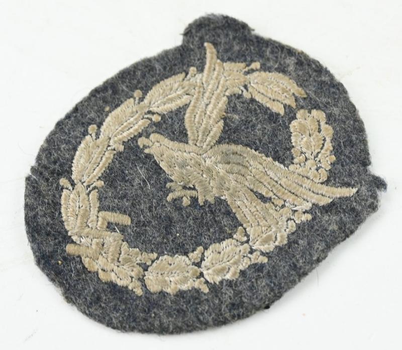 German LW Airgunner Badge in Cloth