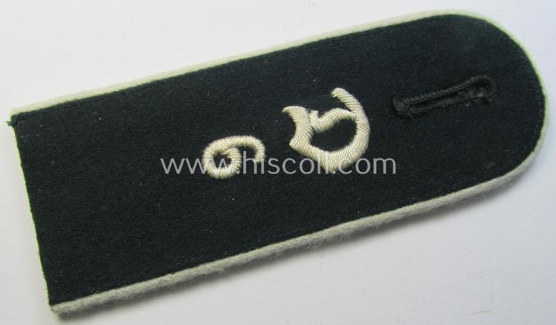 Superb - albeit single! - pre- (ie. early-war-) period- (ie. 'M36/M40'-pattern) 'cyphered' and rounded-styled, WH (Heeres) EM-type shoulderstrap as was intended for a: 'Soldat der Infanterie-Truppen u. Mitglied der 6. Inf.-Division'