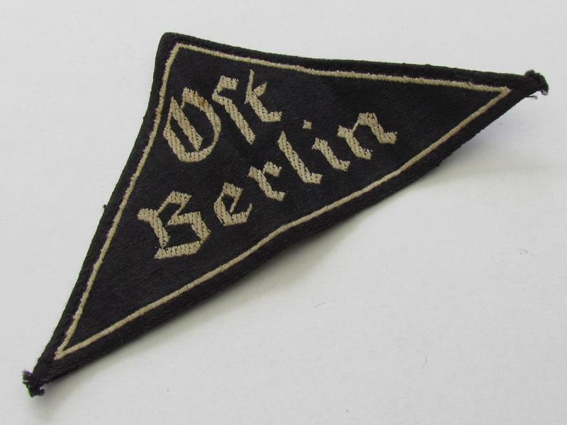 BDM ( Bund Deutscher Mädel ) Ost Berlin District Sleeve Triangle