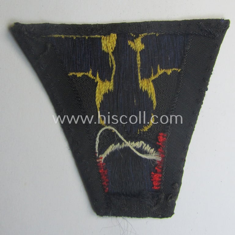 'DRB'- (ie. 'Deutsche Reichsbahn'-) related, trapezoid-shaped side-cap-eagle (ie. 'Mützentrapez') as intended for an official of the: 'Deutsche Reichsbahn'