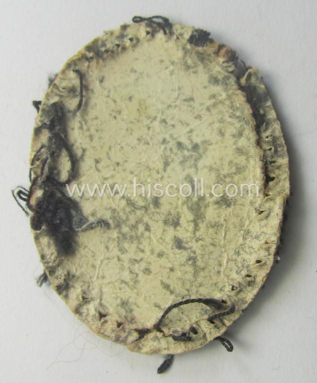 German Red Cross ('DRK' or: 'Deutsches Rotes Kreuz') side-cap eagle (of the desirable first pattern!) to be worn on the specic, greyish-blue-coloured DRK side-caps (ie. 'Schiffchen')