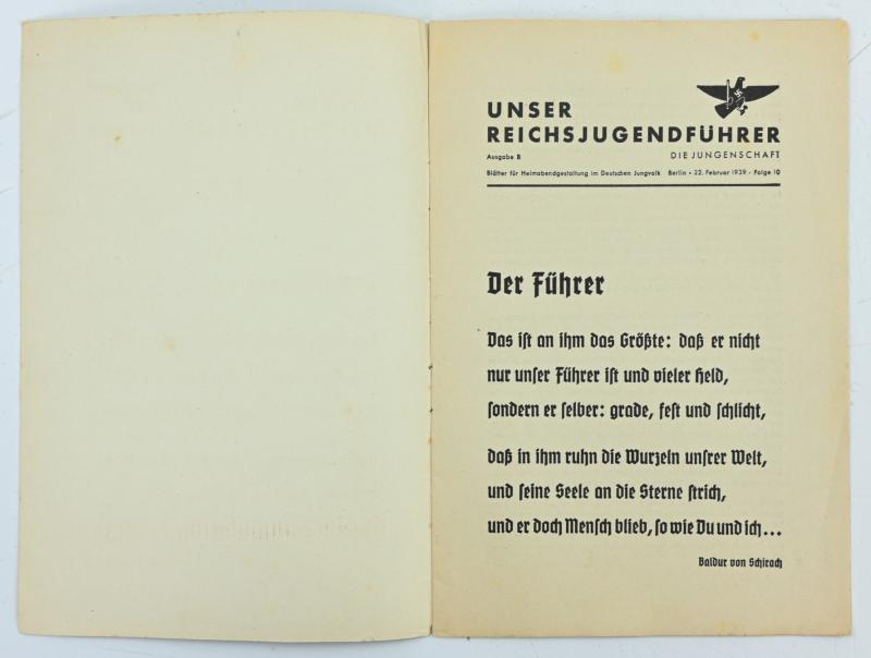 German Hitler Youth Magazine 'Die Jugendschaft'