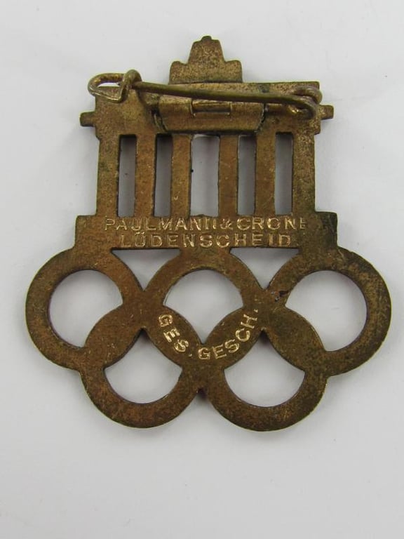 1936 Olympiade Berlin Visitors Badge