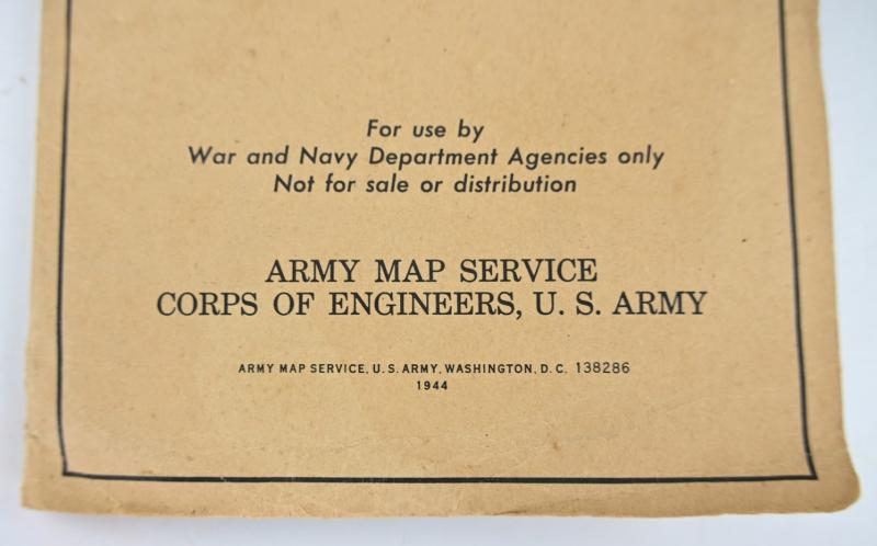 US WW2 Roadmap of France 1944