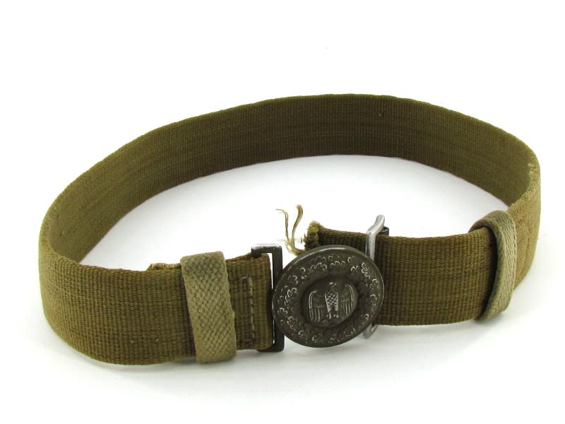 WH (Heer) Tropical Officer's Belt & Buckle 1943