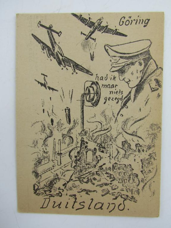 WW II, Satyre series, Vrieshol, 1945, Propaganda