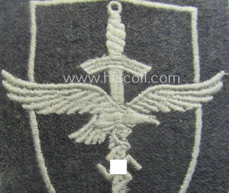 Hardly used - and actually rarely seen! - WH (Luftwaffe) related arm-patch (ie. 'Ärmelabzeichen für Nachrichtenhelferinnen der Luftwaffe')