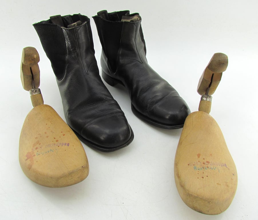German Wartime "Salamander" Dress Shoes with Shoe Lasts