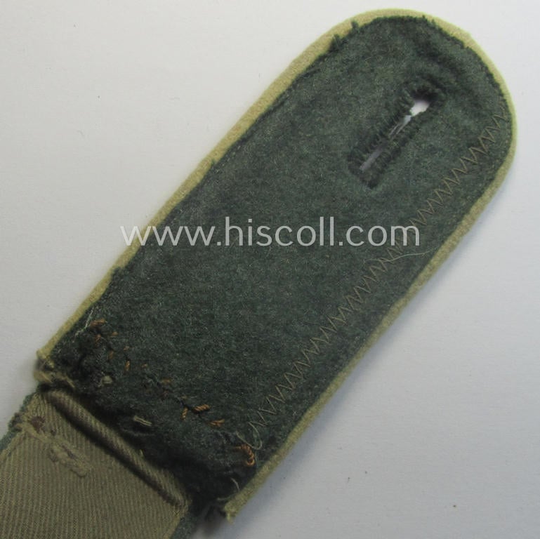 Single example of an early-period (ie. 'M40'-pattern and rounded-styled), WH (Heeres) 'cyphered', EM-type shoulderstrap as was intended for a: 'Soldat eines Inf.-Maschinengewehr-Abtgs.'