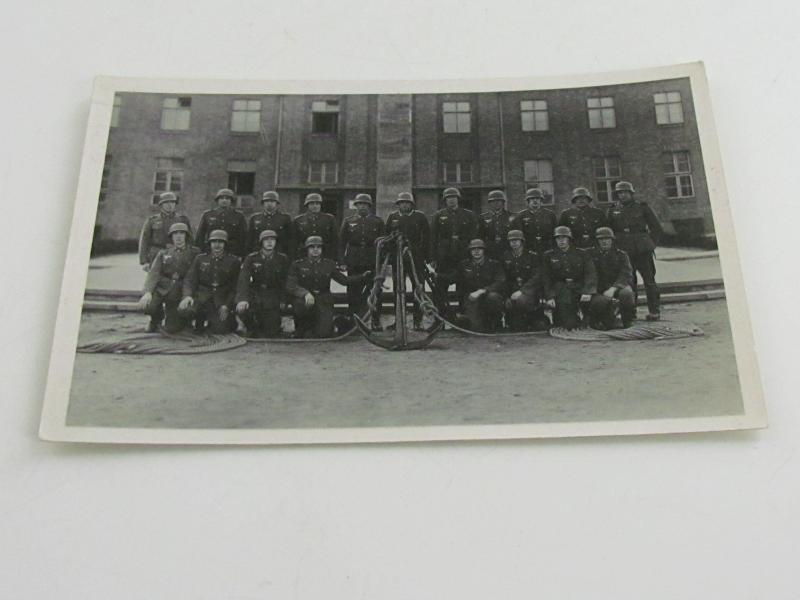 Group Photo in Front of a ( Kriegsmarine )Training Barracks
