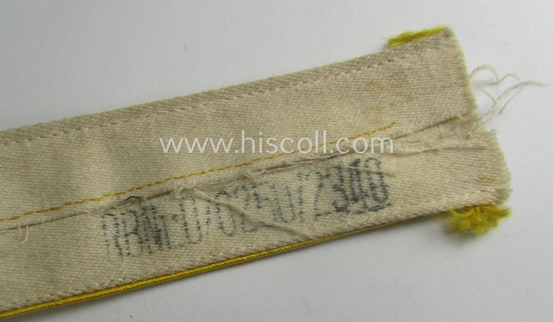 WH cuff-title (ie. 'Ärmelstreifen') entitled: 'Kreta' (being an example that bears a printed 'RbN.'-numeral) and that comes in a surely issued albeit simply never worn nor once tunic-attached, condition