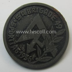 Commemorative - and fairly early-period! - greyish-black-toned SA-...