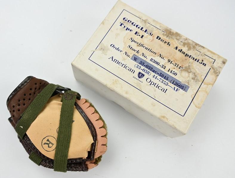 USAAF Type E-1 Goggles in Case