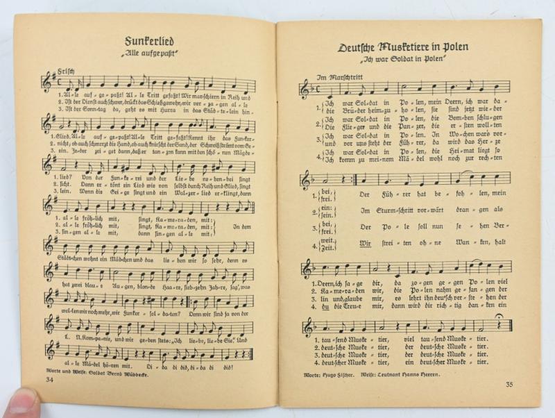 German WH Songbook 'Das Lied der Front'