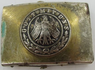 Reichswehr Small Brass EM/NCO Belt Buckle.