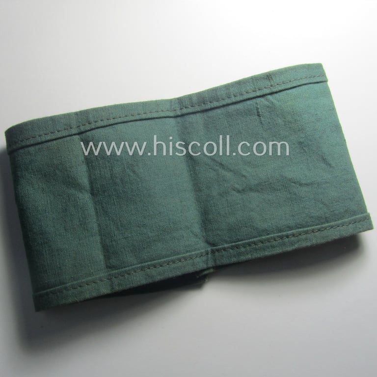 Clearly used - and most certainly not that often seen! - WH (Luftwaffe) related service-armband (ie. 'Armbinde') being of the 'entirely printed'-type showing the printed numeral: '156' (and ink-stamp: 'Brüssels'!)