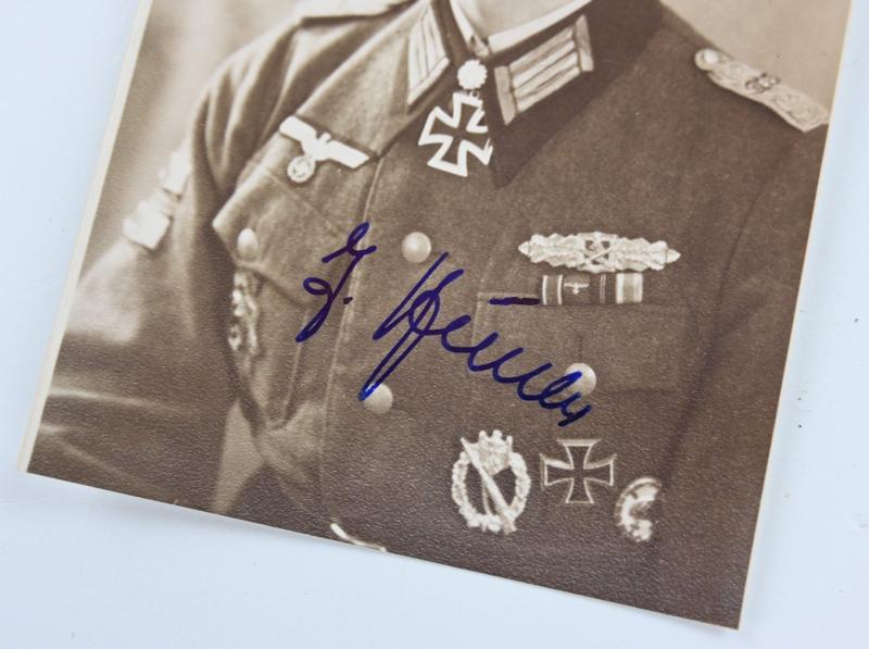 Signature of Wehrmacht Heer KC&OLC Recipient 'Josef Anton Heichele'