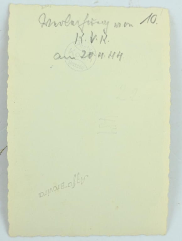 Signature of Wehrmacht Heer KC Recipient 'Albrecht Wüstenhagen'