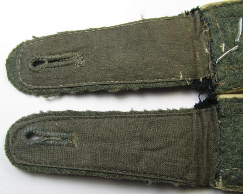 Superb - and fully matching! - pair of WH (Heeres), early- (ie. pre-) war-period- (ie. 'M36 o.40'-pattern) 'cyphered' NCO-type shoulderstraps as was intended for - and worn by! - a: 'Feldwebel des Wachbatallions Berlin'